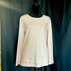 Chico’s soft pink shirt